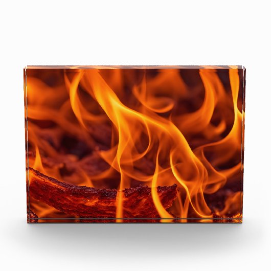 Vuurvlam macro fotoblokken (Voorkant)