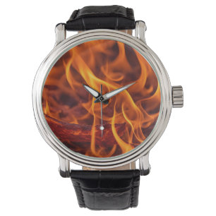 Vuurvlam macro horloge