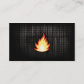 Vuurvlam; robuust visitekaartje (Achterkant)