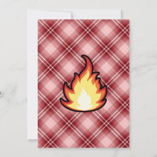 Vuurvlam Rood Kaart (Achterkant)