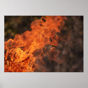 Vuurvlammen — Fotografisch Poster afdrukken