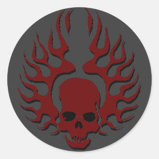 vuurvleugel ronde sticker