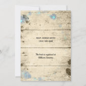 Vuurvliegen in Jars Rustic Bridal Shower Kaart (Achterkant)