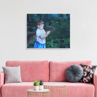 Vuurvliegen ontdekken canvas afdruk