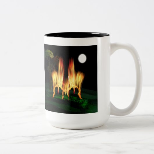 Vuurvliegen Tweekleurige Koffiemok (Rechts)