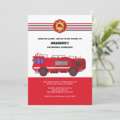 Vuurvlieger Birthday Party Uitnodiging (Staand voorkant)