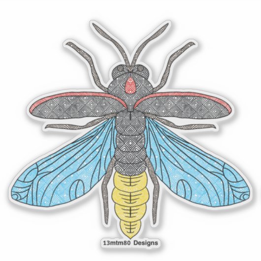 Vuurvliegje - Sticker (Voorkant)