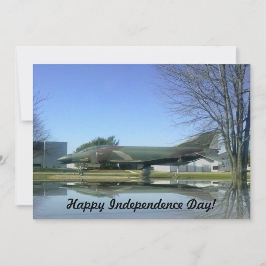 Vuurvliegtuig (F4-Phantom) Uitnodiging (Voorkant)