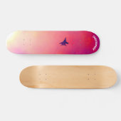 Vuurvliegtuig, rode hemel skateboard (Horizontaal)