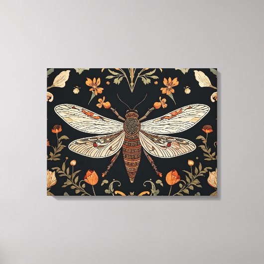 vuurvliegtuin canvas afdruk (Voorkant)