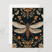  vuurvliegtuin feestdagenkaart (Voorkant / Achterkant)