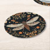  vuurvliegtuin ronde kartonnen onderzetter (Gebogen)