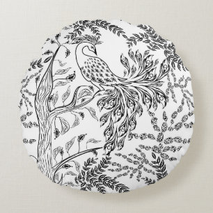 Vuurvogel Rond Kussen