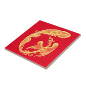 Vuurvogel Tegeltje (Zijkant)