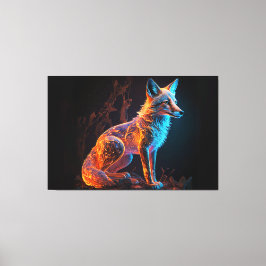 vuurvorstvos canvas afdruk