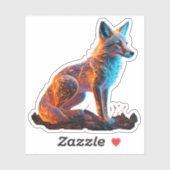 vuurvorstvos sticker (Vel)