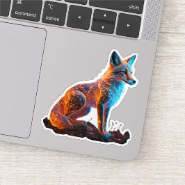 vuurvorstvos sticker