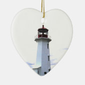 Vuurvuurtoren - Peggy's Cove Nova Scotia Keramisch Ornament (Rechts)