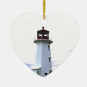 Vuurvuurtoren - Peggy's Cove Nova Scotia Keramisch Ornament (Voorkant)