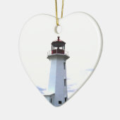 Vuurvuurtoren - Peggy's Cove Nova Scotia Keramisch Ornament (Links)