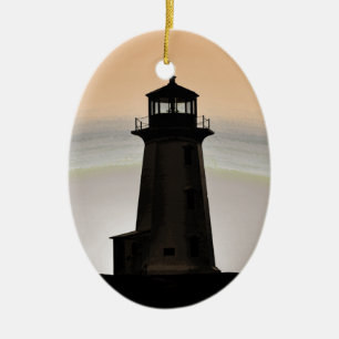 Vuurvuurtoren - Peggy's Cove Nova Scotia Keramisch Ornament