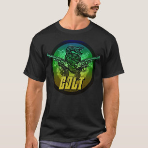 Vuurwapens Groen Schild T-shirt