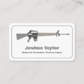 Vuurwapens Pistool Store Custom QR Visitekaartje (Voorkant)