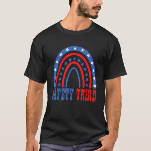 Vuurwapenveiligheid derde vuurwerk, vierde juli t-shirt