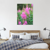 Vuurweed Canvas Afdruk (Insitu (Slaapkamer))