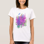 Vuurweed en lupine t-shirt (Voorkant)