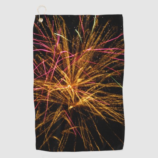 Vuurwerk 04 golfhanddoek (Voorkant)
