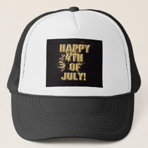 Vuurwerk 10 4th van juli trucker hoed pet