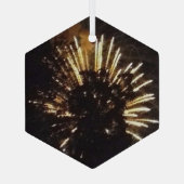 Vuurwerk 10 glas zeshoek ornament (Achterkant)