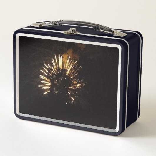 Vuurwerk 10 zwarte lunchbox (Voorkant)