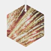 Vuurwerk 11 glas zeshoek ornament (Achterkant)