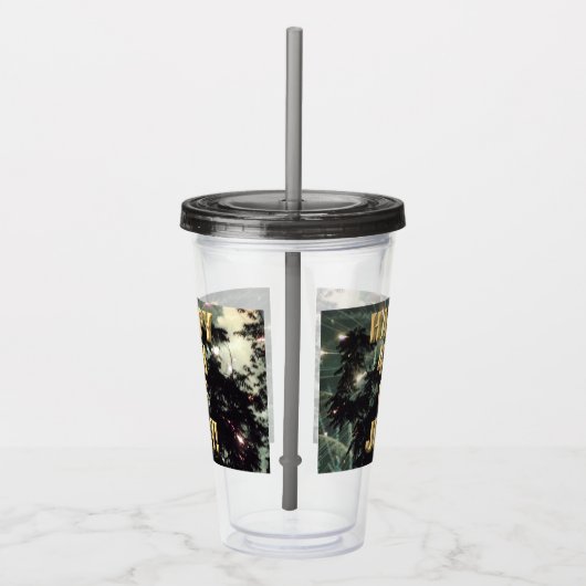 Vuurwerk 13 4 juli acryl tumbler acryl drinkbeker (Rechts)
