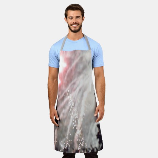 Vuurwerk 14 chef-kok schort (Gedragen)