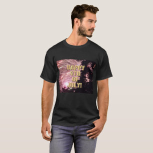 Vuurwerk 17 4 juli mannen zwart shirt