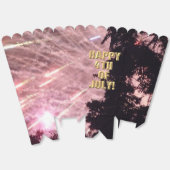 Vuurwerk 18 4 juli popcorn dozen bedankdoosjes (Ongevouwen)