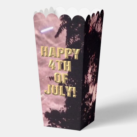 Vuurwerk 18 4 juli popcorn dozen bedankdoosjes (Voorkant)