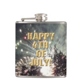 Vuurwerk 18 4th van juli gewikkeld kolf heupfles (Voorkant)