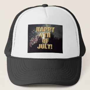Vuurwerk 18 4th van juli trucker hoed pet