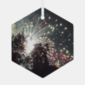 Vuurwerk 18 glas zeshoek ornament (Achterkant)