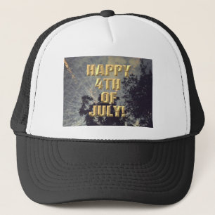 Vuurwerk 19 4th van juli trucker hoed pet