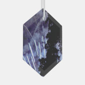 Vuurwerk 1 glas zeshoek ornament (Voorkant Rechts)