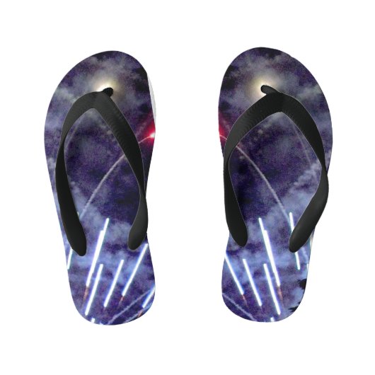 Vuurwerk 1 peuter teenslippers (Voetbed)