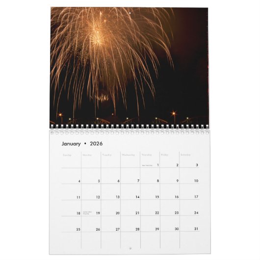 Vuurwerk 2024 Kalender (Jan 2026)