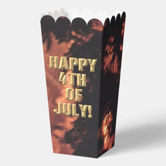 Vuurwerk 20 4 juli popcorn dozen bedankdoosjes (Voorkant)