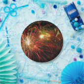 Vuurwerk 33 papieren bordje (Feest)