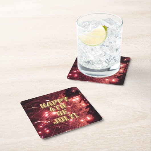 Vuurwerk 3 4 juli papieren onderzetters (Insitu)